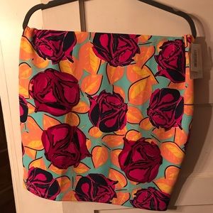 Bright, Floral Cassie Skirt - LuLaRoe, Roses